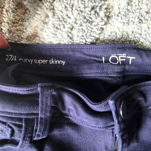 Ann Taylor Navy Blue Jeans